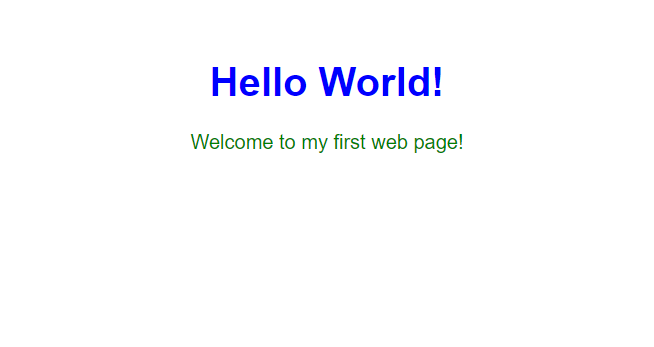 Create A Simple "Hello World" Page Using HTML [Source Code]